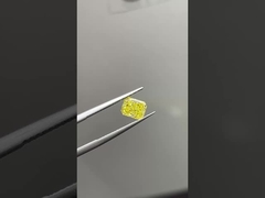 1.24ct Laboratory Grown Diamond Radiant Cut CVD Fancy Intense Yellow VVS2 EX VG N IGI