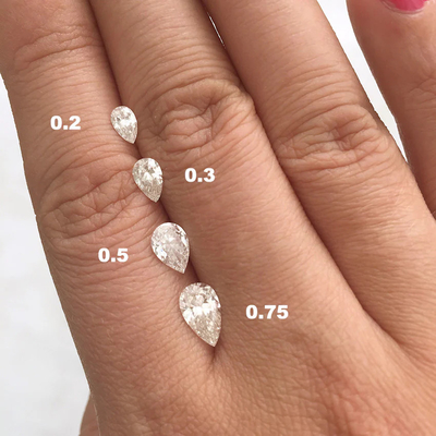 kupować Okrągłe cięcia laboratoryjne zwalone diamenty HPHT 1.6x1.8-6.8x7.2mm 0,01 Do 0,68ct Biały kształt gruszki online manufacture