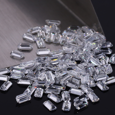 kupować Laboratoryjnie wyhodowane diamenty HPHT 1,0 do 3,7 mm Biały bagetka kształt DEF Kolor VVS Jasność online manufacture