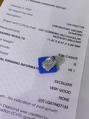 kupować 6.06ct Fancy Intense Blue Laboratory Grown Diamonds Radiant Brilliant Cut online manufacture