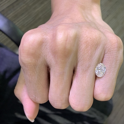 kupować 2.06ct Diamenty wykonane laboratoryjnie Owalne cięcie CVD F Kolor VS2 Jasność EX VG N online manufacture