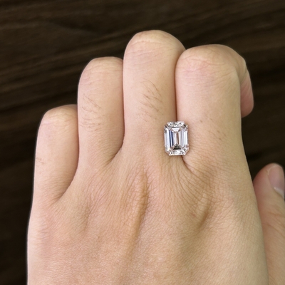 kupować 3.22ct Szmaragdowy Cięcie Laboratoryjne Wychowany Diament CVD F VS1 VG EX N IGI LG630433830 online manufacture