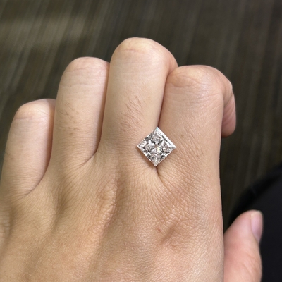 kupować 3.31 karat E VS2 EX VG CVD Lab Diamenty Princess Cut Do DIY biżuterii online manufacture
