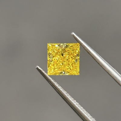 kupować 1.15ct Diamenty wyhodowane w laboratorium Żółta księżniczka cięta CVD Diamenty VVS2 2EX N IGI online manufacture