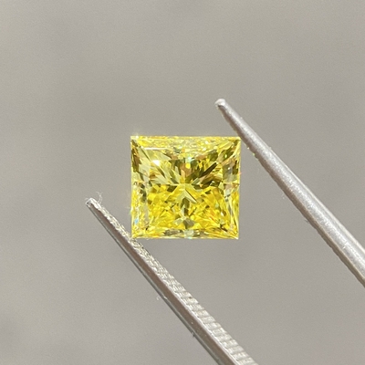kupować VVS2 2.14ct Laboratory Created Canary Diamond CVD HPHT Diamond OEM online manufacture