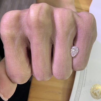 kupować 1.26CT F Kolor VVS2 Jasność 2EX Kształt gruszki Diamenty produkowane w laboratorium online manufacture