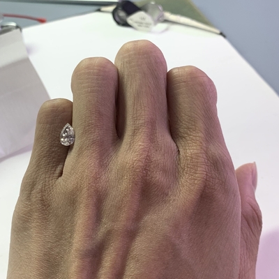 kupować 1.02 Karat F VS1 2EX Sztuczna forma gruszki CVD Laboratory Cut Diamonds online manufacture
