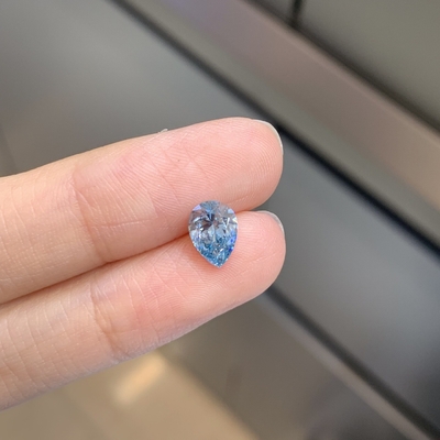 kupować Certyfikat IGI 1.13ct Laboratory Grown Diamond Pear Cut CVD Fancy Intense Blue VS2 2EX N online manufacture