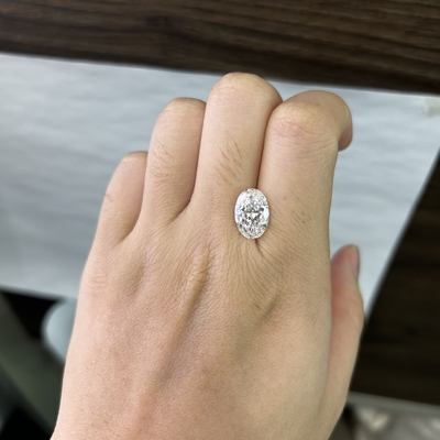 kupować 4.07 karat VS2 E CVD Laboratory Created Diamonds Oval Cut OEM ODM online manufacture