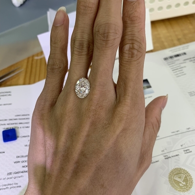 kupować 5.72ct Laboratory Growm Diamond Oval Cut CVD F VS2 2EX N IGI LG631425478 online manufacture