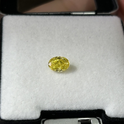 kupować 1.18ct Owalny Cięcie HPHT Lab Diamenty Fancy Żywy Żółty VVS2 2VG N Certyfikat IGI online manufacture