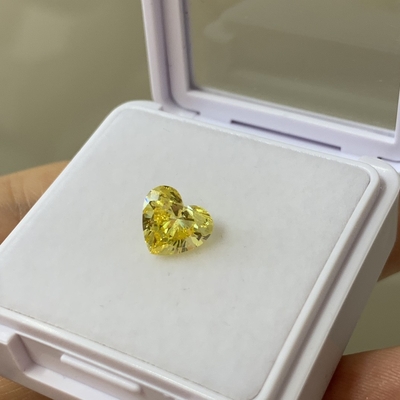 kupować 1.67CT Fancy Intense Yellow Laboratory Grown VS1 EX VG CVD Laboratory Grown Diamond Heart Cut online manufacture