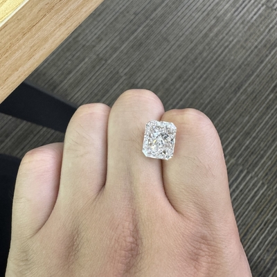 kupować 6.56 karatów Radiant Cut Diament Lab Grown SI1 Jasność F Kolor online manufacture
