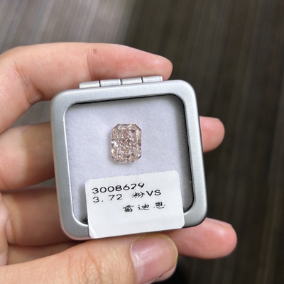 kupować 3.72ct CVD Fancy Pink Lab Grown Diamond Radiant Cut VS Clarity online manufacture