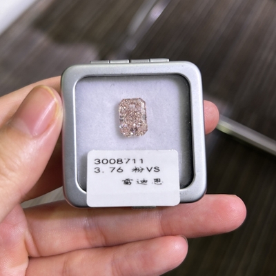 kupować CVD 3.76ct Syntetyczny Diament Różowy Laboratorium Stworzone Diament Radiant Cut online manufacture