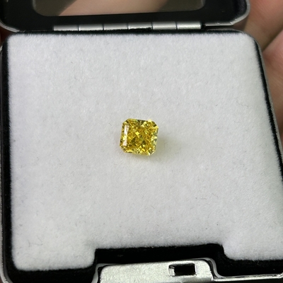 kupować 1.56ct Sztuczny Żółty Diament HPHT Lab Grown Diamonds Fancy Vivid Yellow SI2 2VG online manufacture