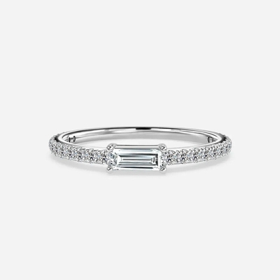kupować Okrągły Lab Grown Diamond Wedding Band VVS Clarity HPHT Emerald Cut w ustawieniu Prong online manufacture