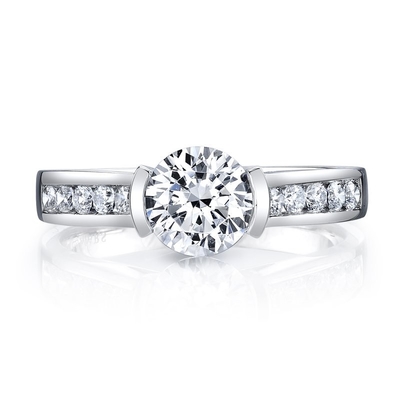 kupować Lab Diamond Wedding Band VVS Clarity HPHT Okrągły pierścionek z diamentem uprawianym w laboratorium online manufacture