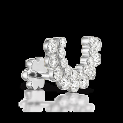 kupować 0.59 Karat Lab Stworzone Diamentowe Kołnierzyki VVS Jasność HPHT Okrągły Cięcie online manufacture