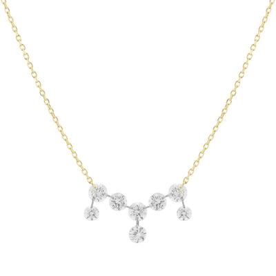 kupować Naszyjnik z 18K 14K 10K Solid Gold Clarity CVD Round Cut Bezel Lab Grown Diamond online manufacture