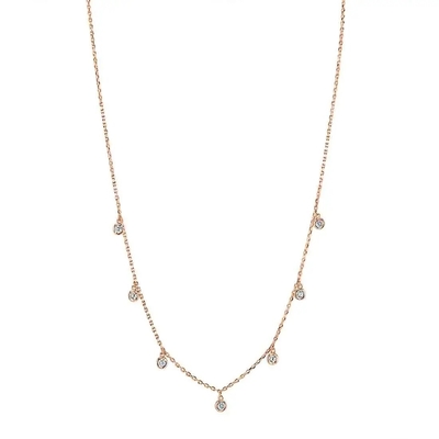kupować CVD Okrągły Cięcie Bezel Laboratory Grown Diamentowy Naszyjnik 18K 14K 10K Solid Gold Clarity online manufacture