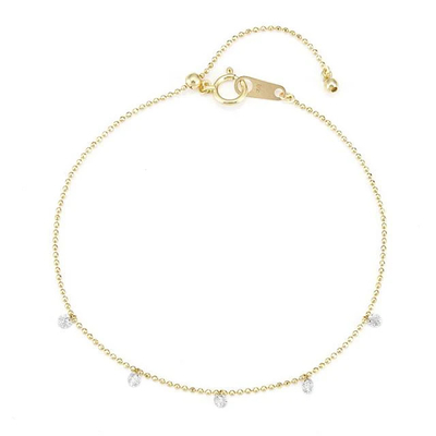 kupować Wspaniałe 18K 14K 10K Złoto Masywne Jasność CVD Okrągły Cięcie Bezel Lab Wyhodowane diamentowe bransoletki dla miłośników biżuterii online manufacture