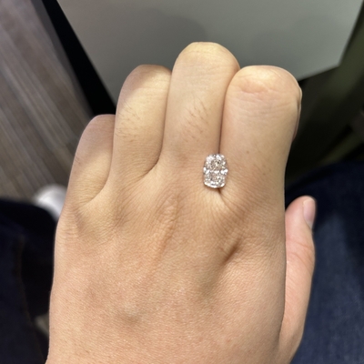 2.28CT Wydłużony poduszkowy cięcie laboratoryjne Diament dorosły VS1 Jasność kolor F