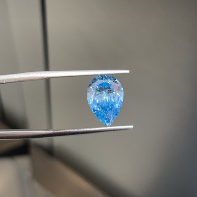 Błękitne laboratoryjne gruszki w kształcie diamentu Jasność SI1 Karat 2.41