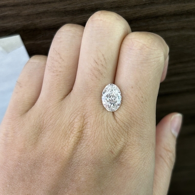 3.19ct VS1 F Owalny Cięcie Laboratoryjne Diament Uprawiony IGI Certyfikat
