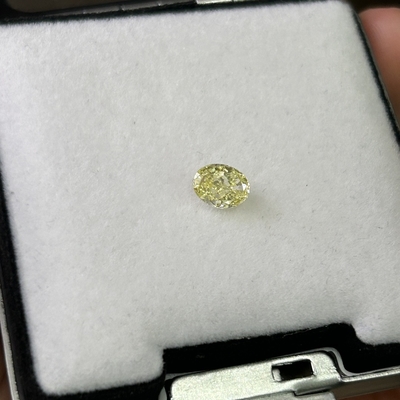0.8ct Lab Grown Diamond CVD VS Hpht Fancy Yellow Pear Cut