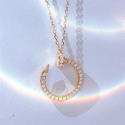 Naturalny diament 0,39kt Juste Un Clou Naszyjnik Pedant 18k złoto