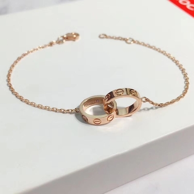 Naturalny diamentowy bransoletka miłości 18k Solid Gold Bracelet OEM ODM