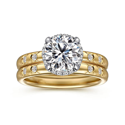 Lab Diamond Wedding Band VVS Clarity HPHT Okrągły pierścionek z diamentem uprawianym w laboratorium