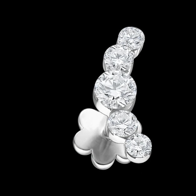 Lab Diamond Wedding Band VVS Clarity HPHT Okrągły pierścionek z diamentem uprawianym w laboratorium